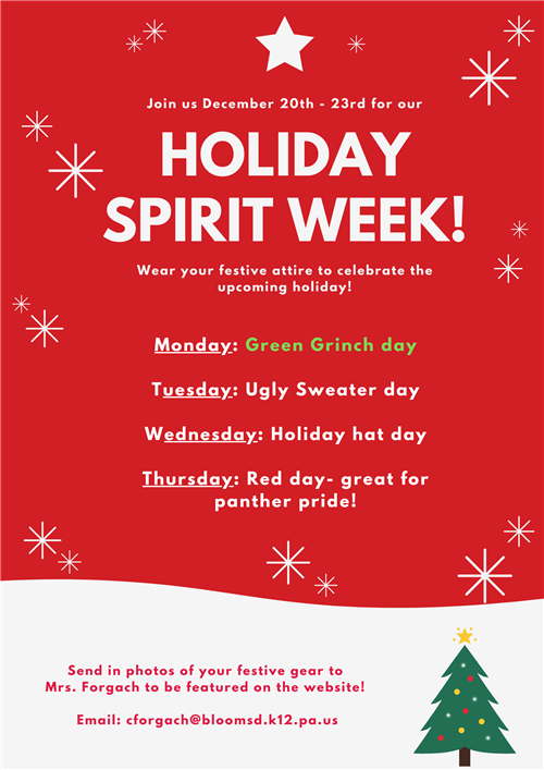 Holiday Spirit Week